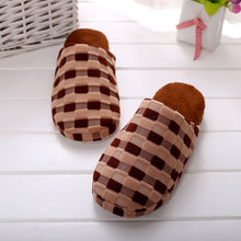 Load image into Gallery viewer, Winter Men Indoor Home Shoes Faux Fur Warm Slippers