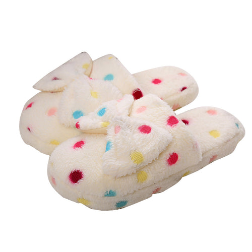 Winter Womens Indoor Home Shoes Faux Fur Warm Slippers